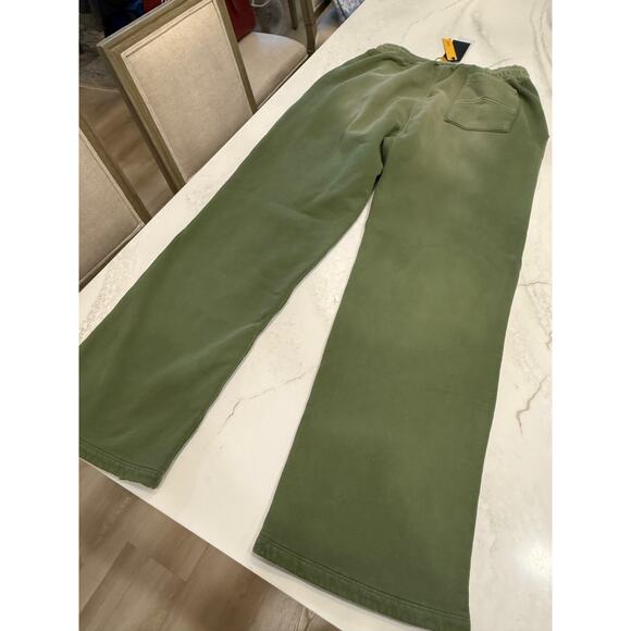 RHUDE Authentic Men's SUNDRY OLIVE Embroidered Logo Sweatpants XXL | MSRP: $765 - Picture 8 of 11
